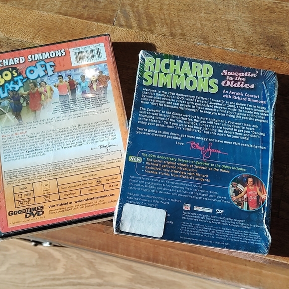 Richard Simmons 80's Blast-Off & Sweatin' to the Oldies DVD Set - Picture 2 of 2